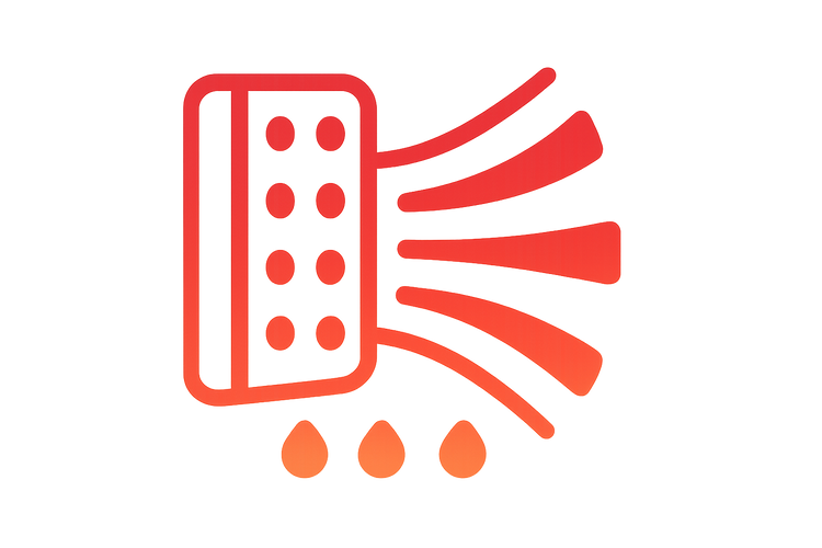 red light therapy icon